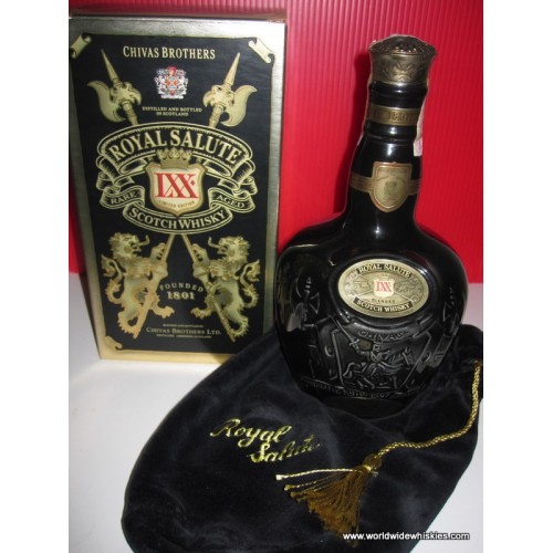 Royal Salute, 21 Years Old, Scotch Whisky Bottle GREEN 750 ml (Empty) Chivas  Bro