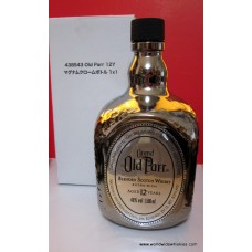 Grand Old Parr Chrome Display Decanter 1500ml capacity
