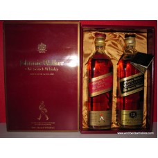 Johnnie Walker BLACK & RED Whisky Gift Boxed 2 x 750ml