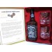 Jack Daniels OLD No.7 Whiskey 75cl Bottle / Tin Box Glass Set 