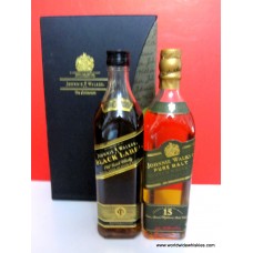 Johnnie Walker GREEN & BLACK 15 & 12 Year Old Whisky 2 x 200ml Boxed Set