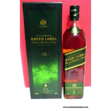 Johnnie Walker GREEN 15 Year Old Whisky 700ml Boxed