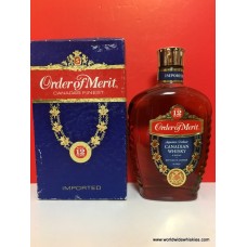 Order of Merit 12 Year Canadian Whisky 1979 Boxed